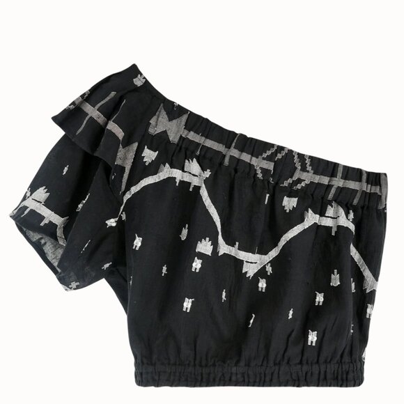 MIRTH Paros Crop One Shoulder Top - Picture 9 of 14